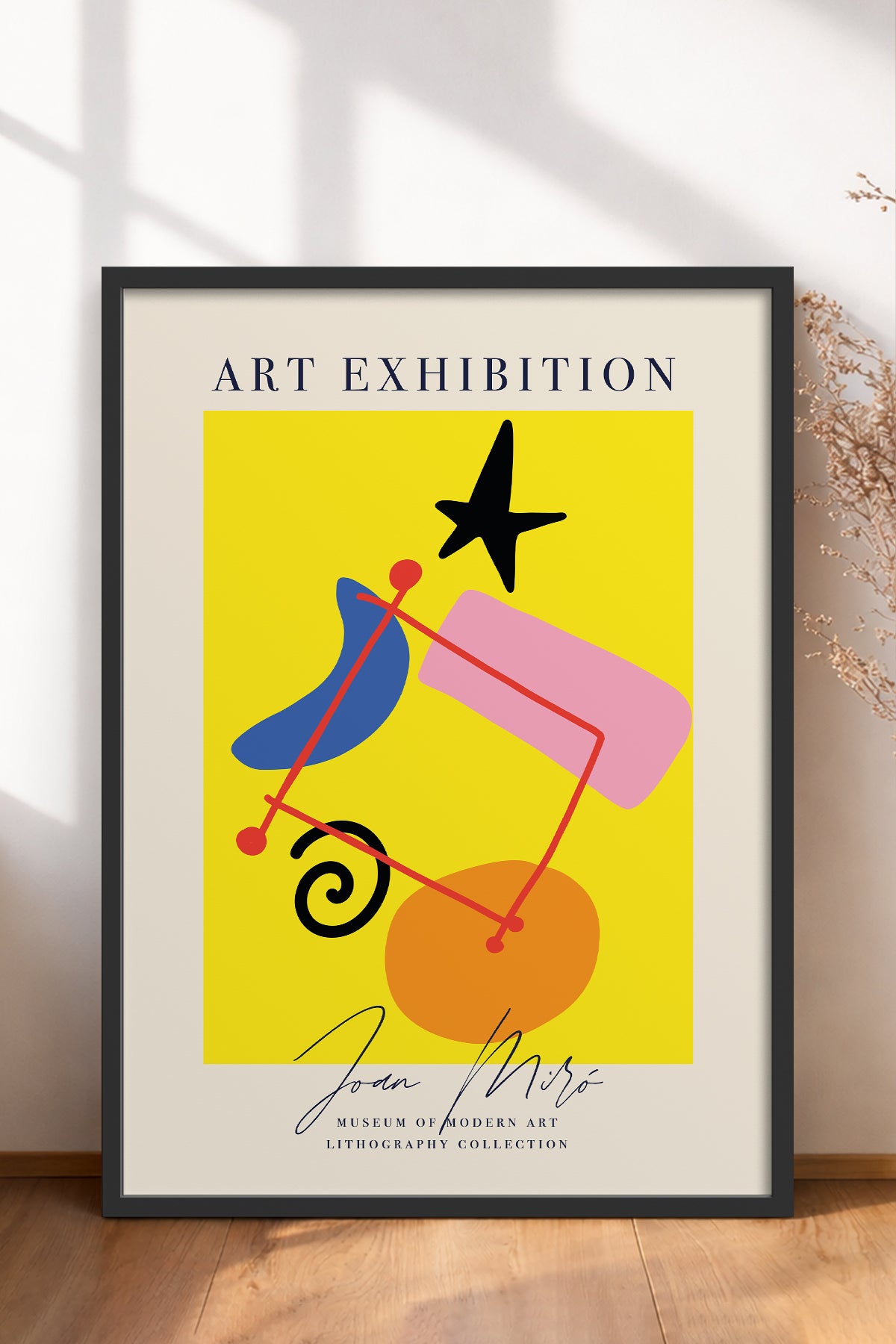 HOMEPACK Ahşap Çerçeveli Tablo Çerçeveli Poster Sanatsal Modern Duvar Dekoru ABSTRACT-10