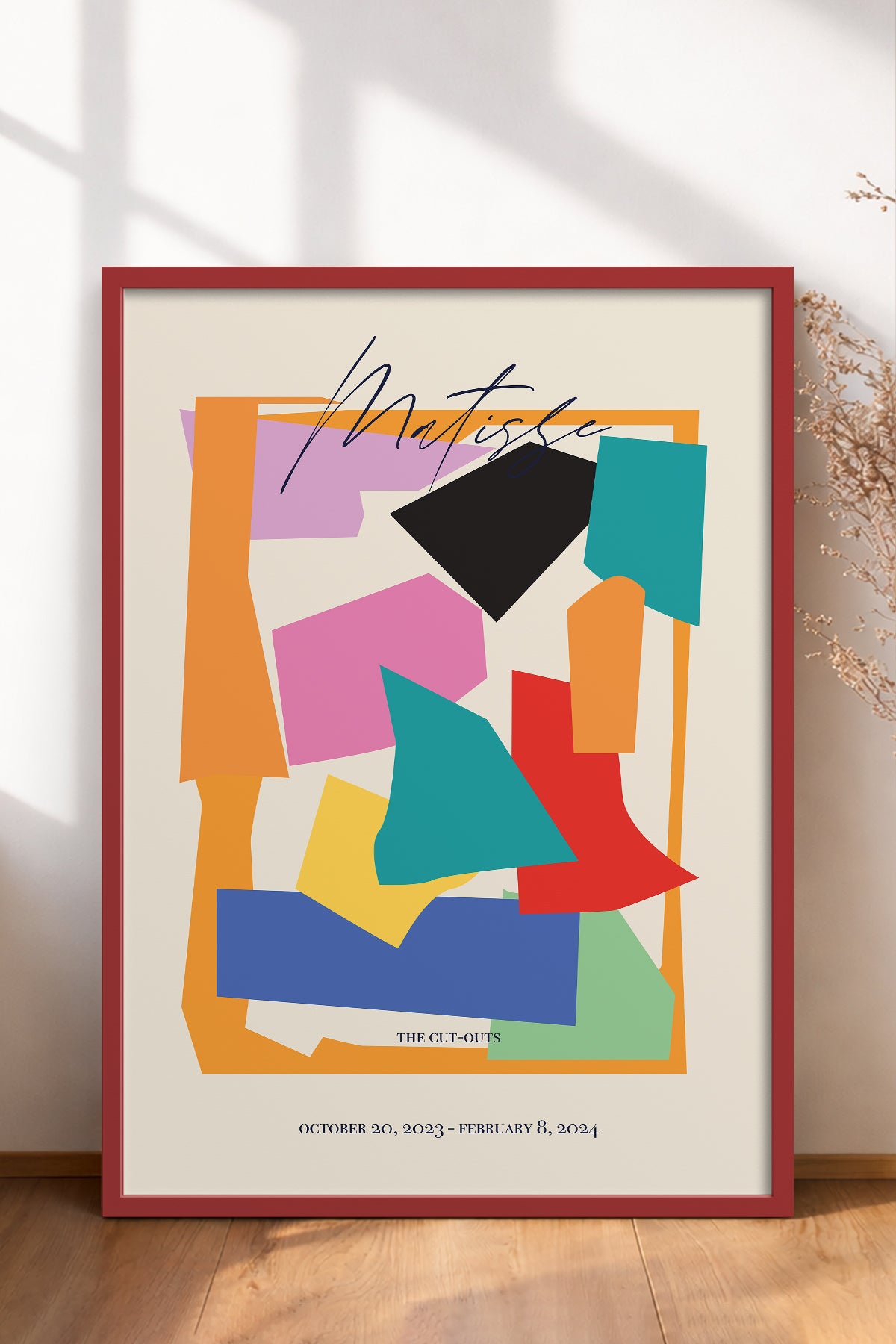 HOMEPACK Ahşap Çerçeveli Tablo Çerçeveli Poster Sanatsal Modern Duvar Dekoru ABSTRACT-100
