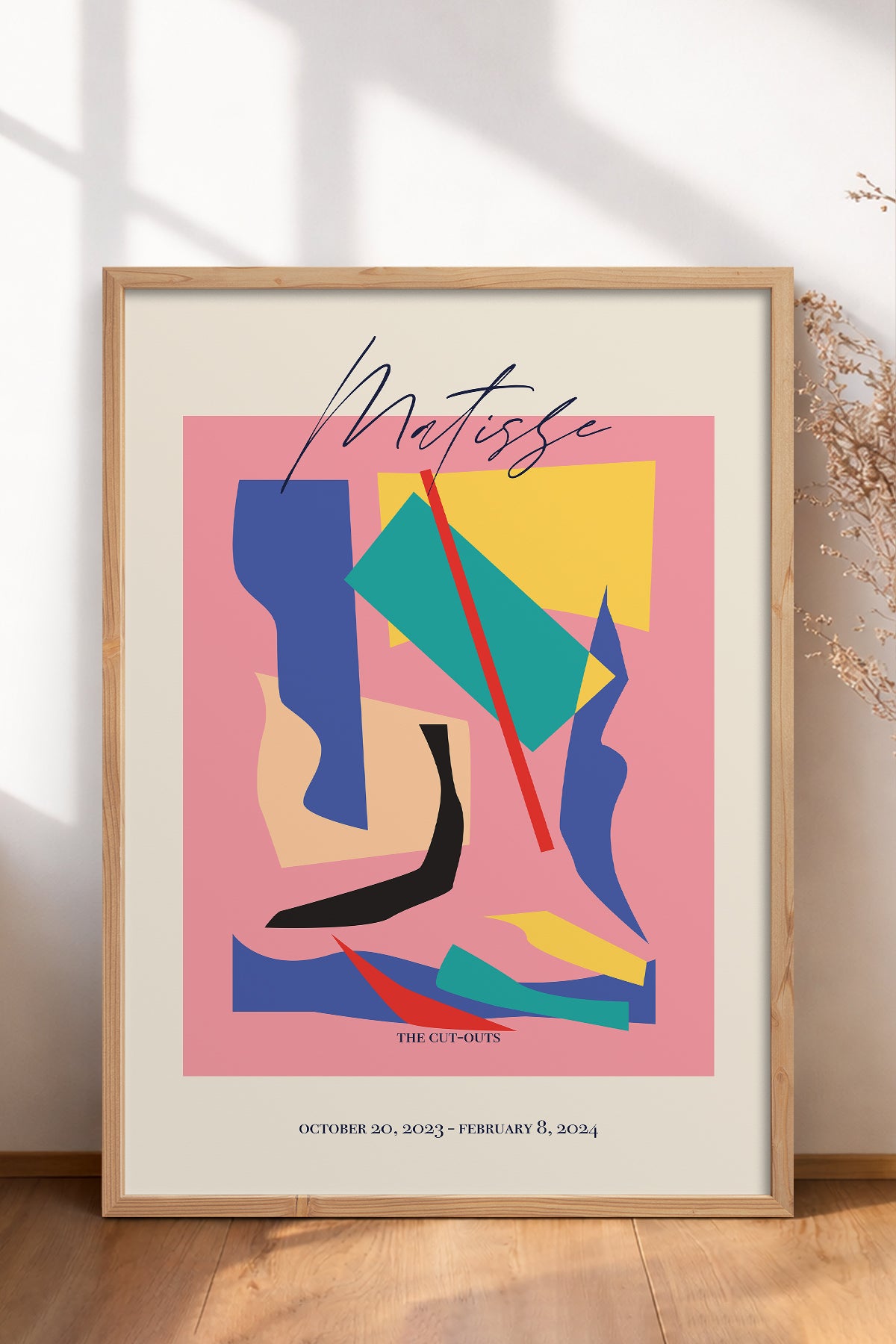 HOMEPACK Ahşap Çerçeveli Tablo Çerçeveli Poster Sanatsal Modern Duvar Dekoru ABSTRACT-101