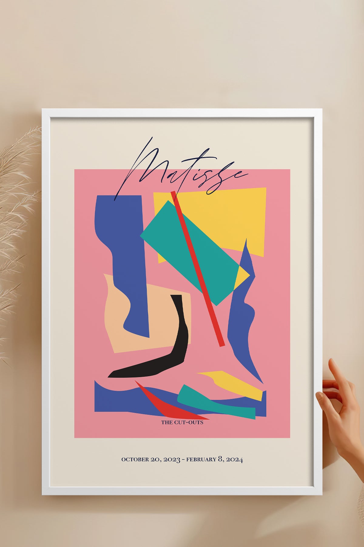 HOMEPACK Ahşap Çerçeveli Tablo Çerçeveli Poster Sanatsal Modern Duvar Dekoru ABSTRACT-101