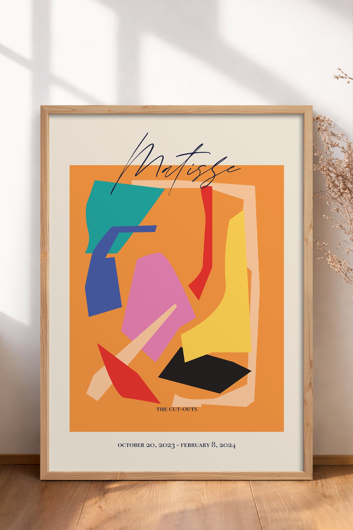 HOMEPACK Ahşap Çerçeveli Tablo Çerçeveli Poster Sanatsal Modern Duvar Dekoru ABSTRACT-103