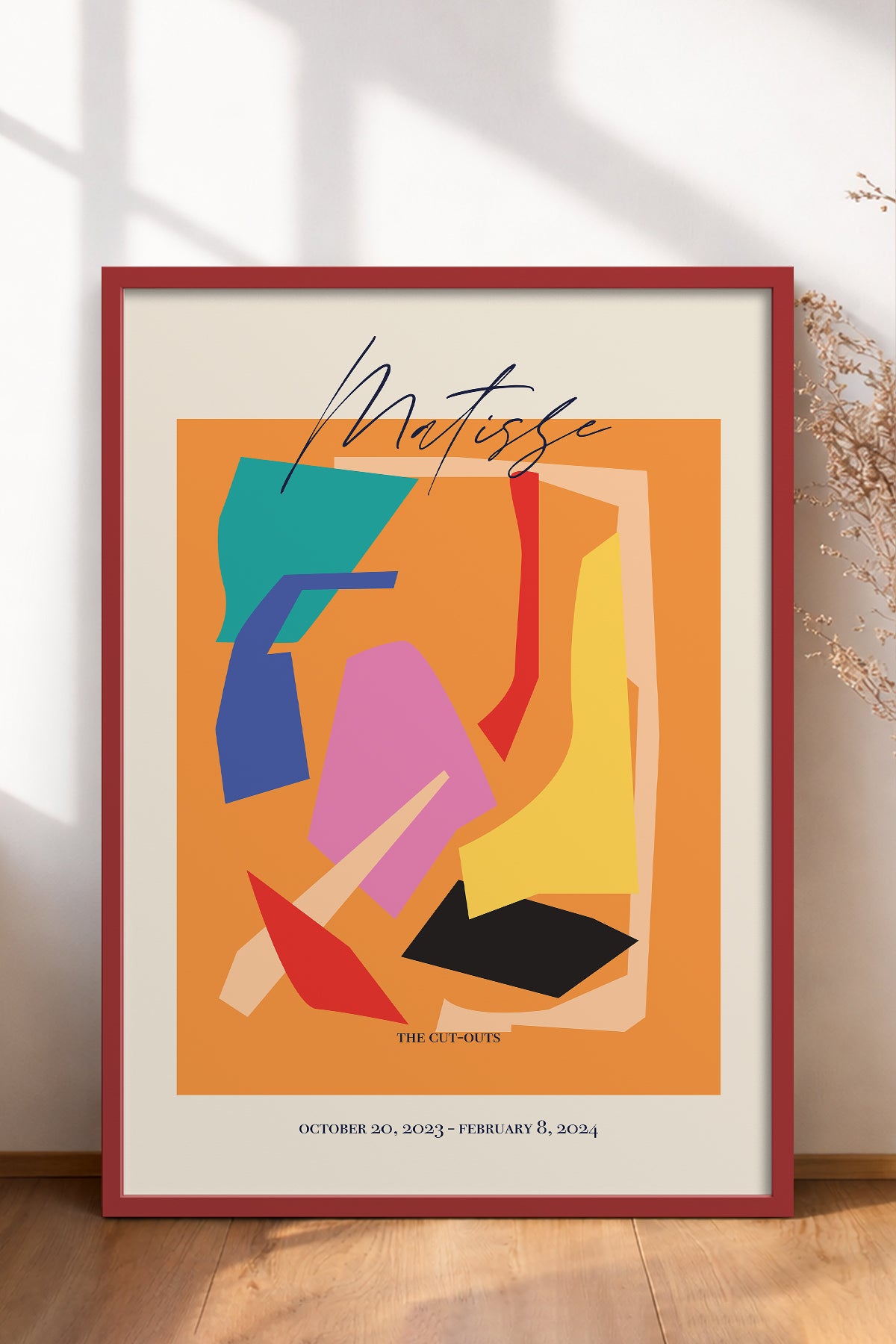 HOMEPACK Ahşap Çerçeveli Tablo Çerçeveli Poster Sanatsal Modern Duvar Dekoru ABSTRACT-103