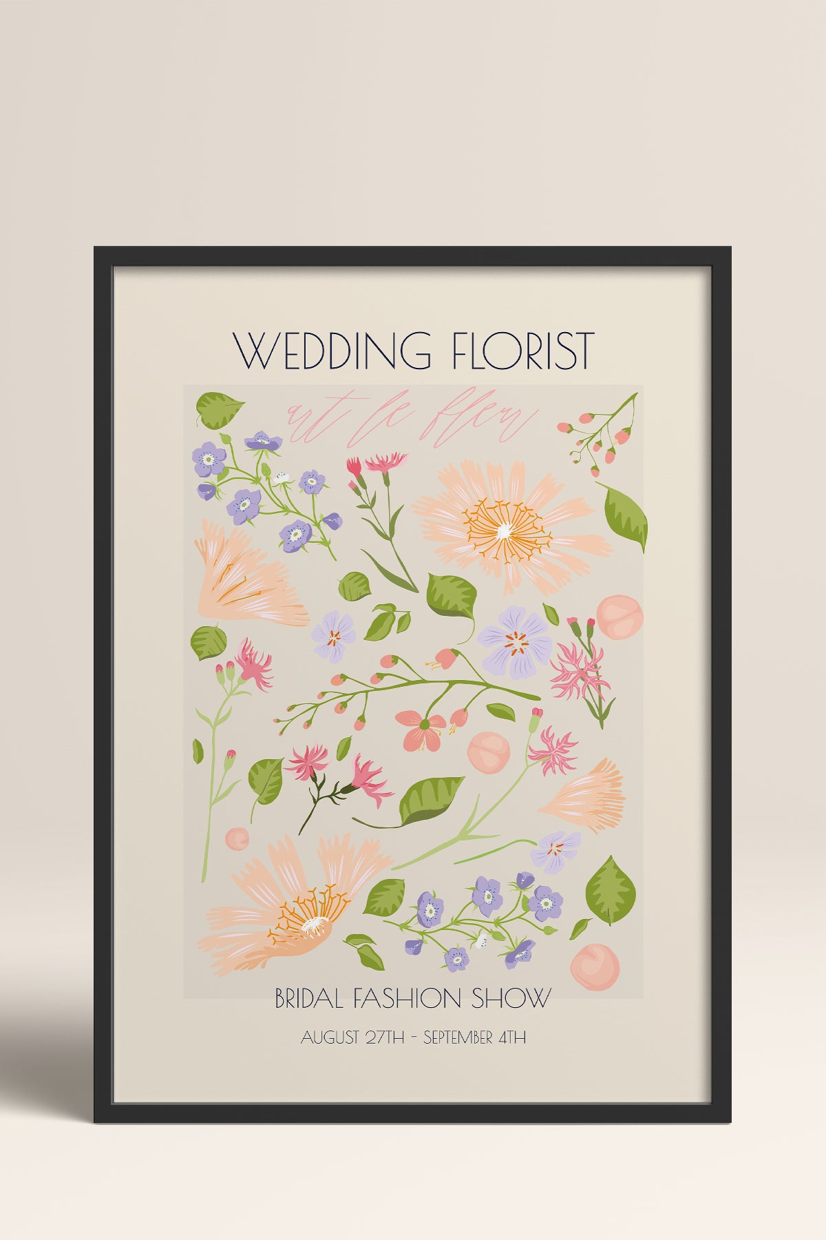 HOMEPACK Ahşap Çerçeveli Tablo Çerçeveli Poster Sanatsal Modern Duvar Dekoru ABSTRACT-109