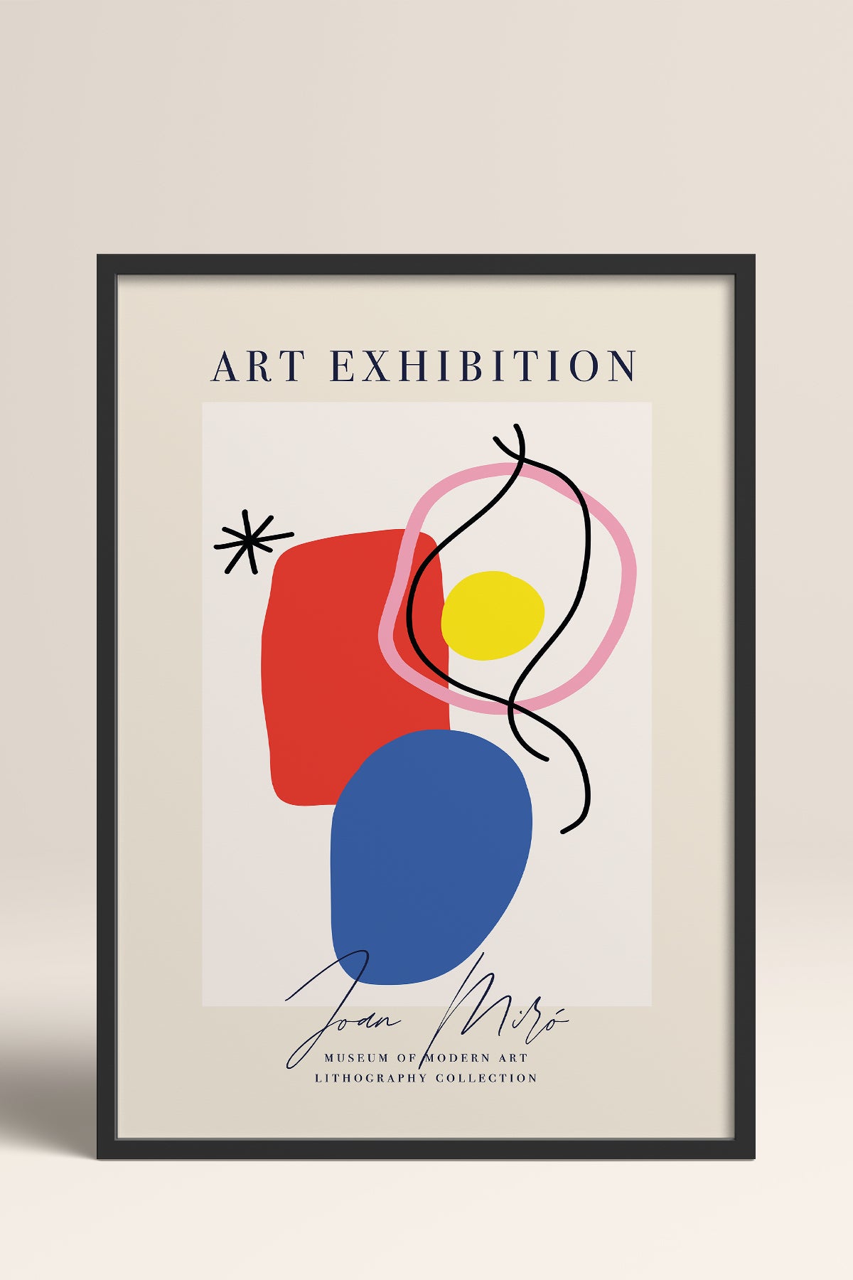 HOMEPACK Ahşap Çerçeveli Tablo Çerçeveli Poster Sanatsal Modern Duvar Dekoru ABSTRACT-11