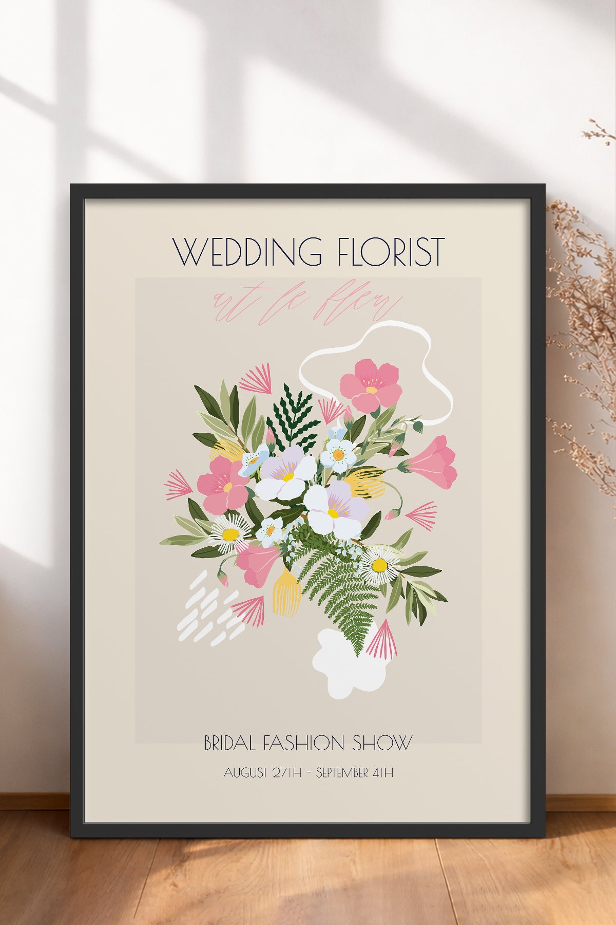 HOMEPACK Ahşap Çerçeveli Tablo Çerçeveli Poster Sanatsal Modern Duvar Dekoru ABSTRACT-110