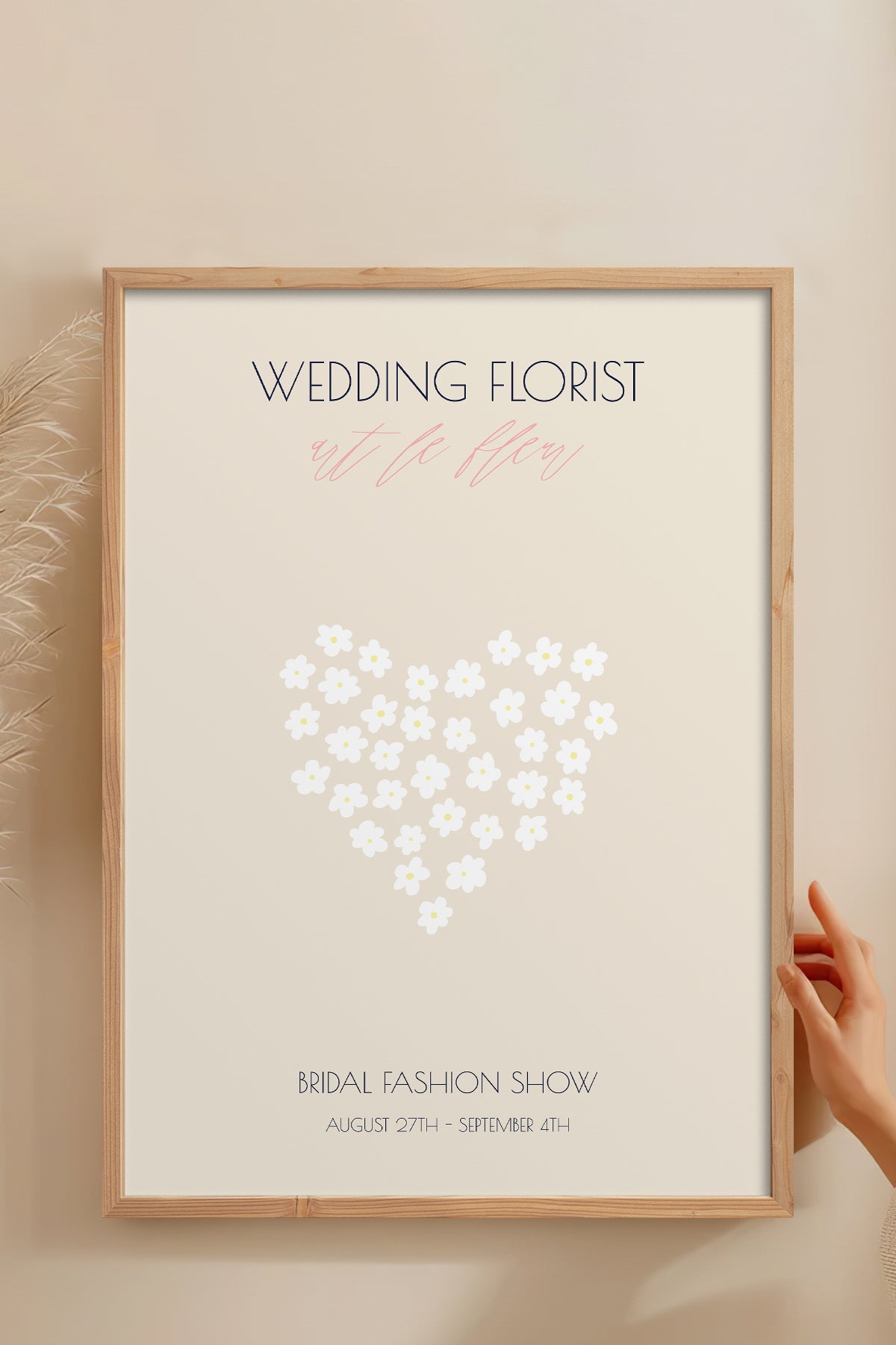 HOMEPACK Ahşap Çerçeveli Tablo Çerçeveli Poster Sanatsal Modern Duvar Dekoru ABSTRACT-114