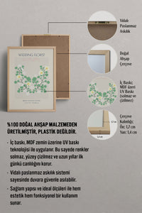 HOMEPACK Ahşap Çerçeveli Tablo Çerçeveli Poster Sanatsal Modern Duvar Dekoru ABSTRACT-116