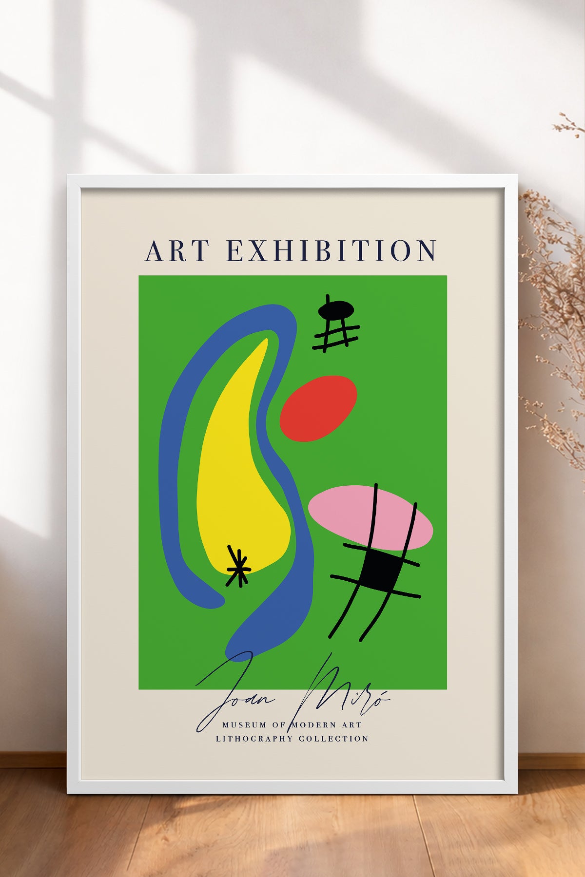 HOMEPACK Ahşap Çerçeveli Tablo Çerçeveli Poster Sanatsal Modern Duvar Dekoru ABSTRACT-12