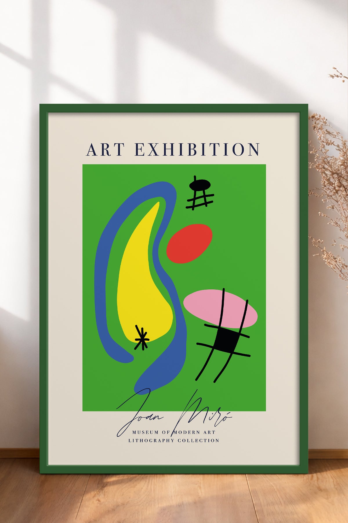 HOMEPACK Ahşap Çerçeveli Tablo Çerçeveli Poster Sanatsal Modern Duvar Dekoru ABSTRACT-12