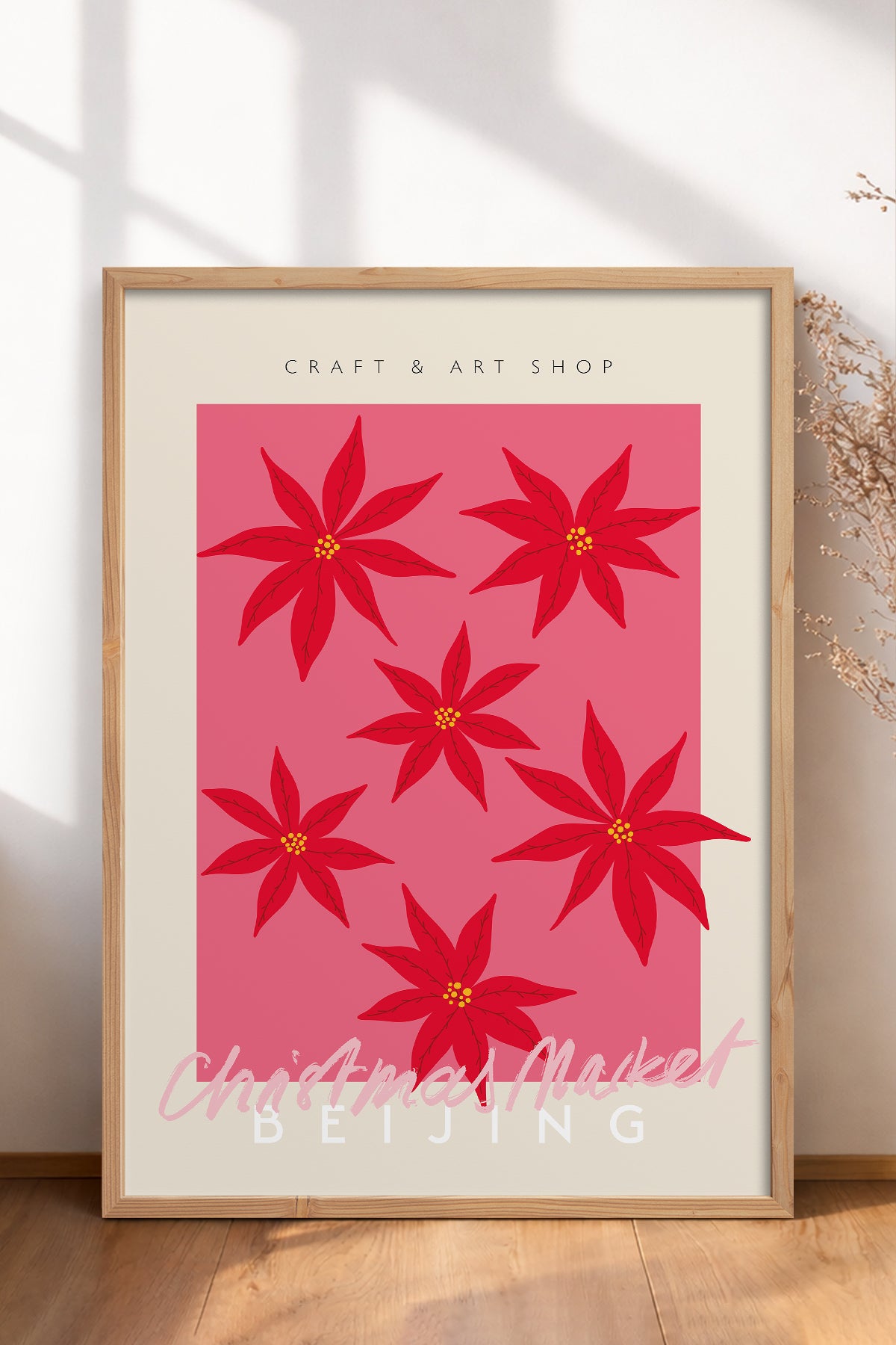 HOMEPACK Ahşap Çerçeveli Tablo Çerçeveli Poster Sanatsal Modern Duvar Dekoru ABSTRACT-128