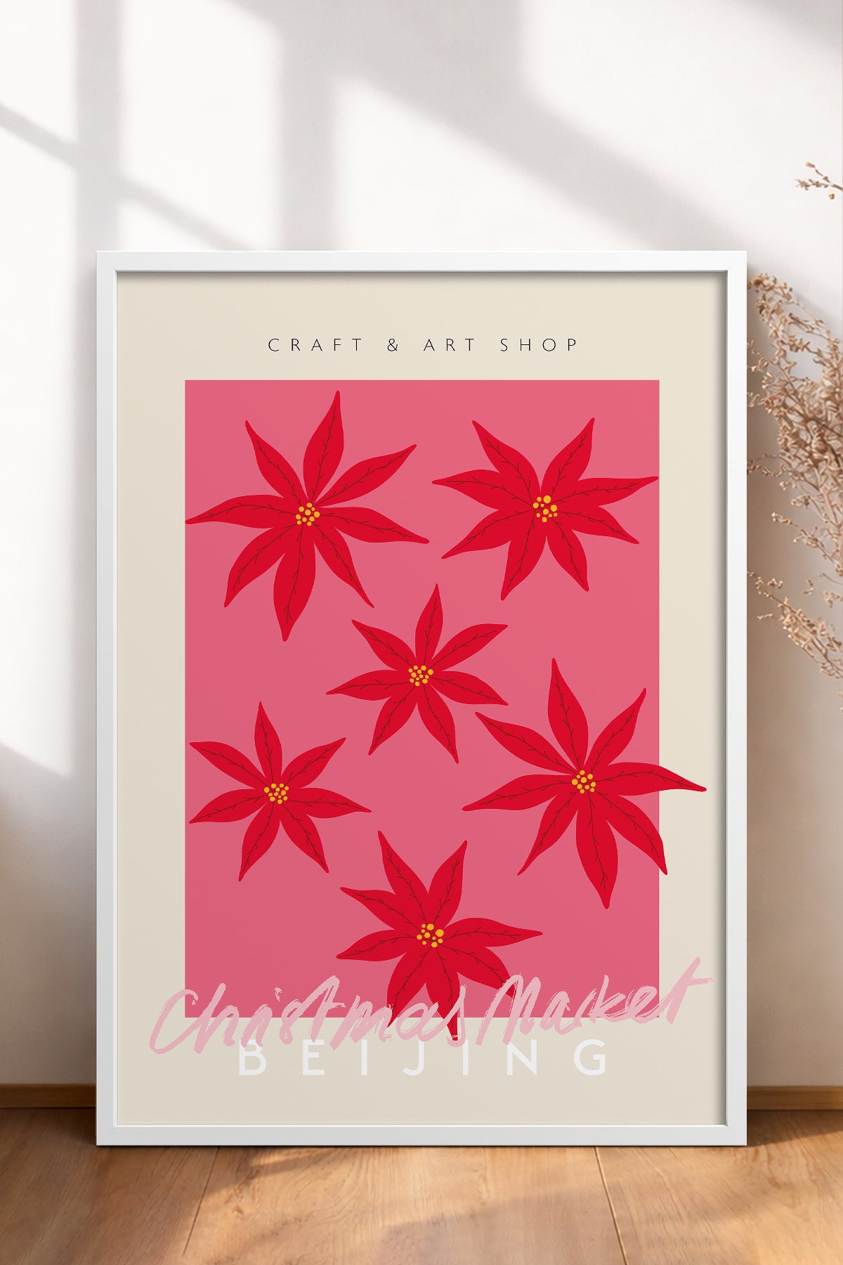 HOMEPACK Ahşap Çerçeveli Tablo Çerçeveli Poster Sanatsal Modern Duvar Dekoru ABSTRACT-128