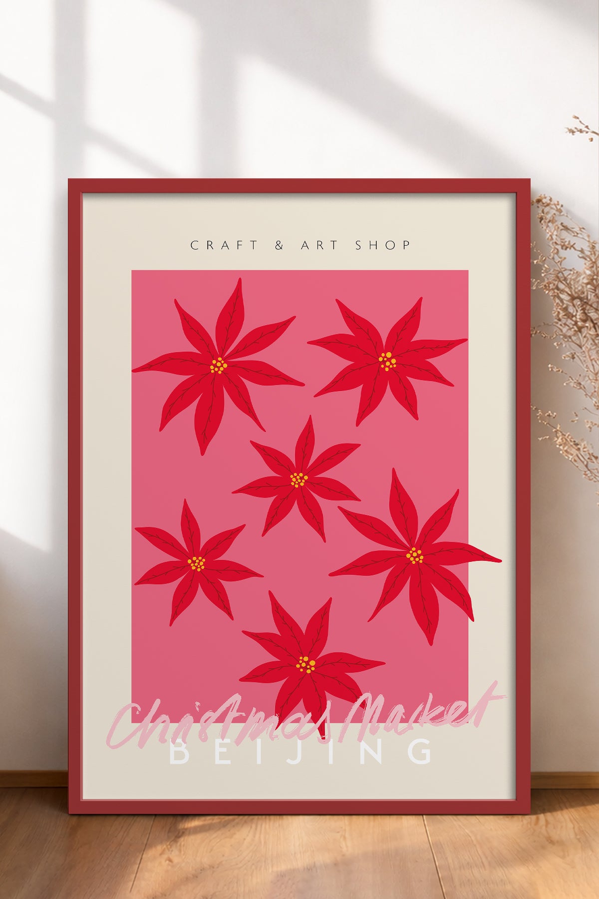 HOMEPACK Ahşap Çerçeveli Tablo Çerçeveli Poster Sanatsal Modern Duvar Dekoru ABSTRACT-128