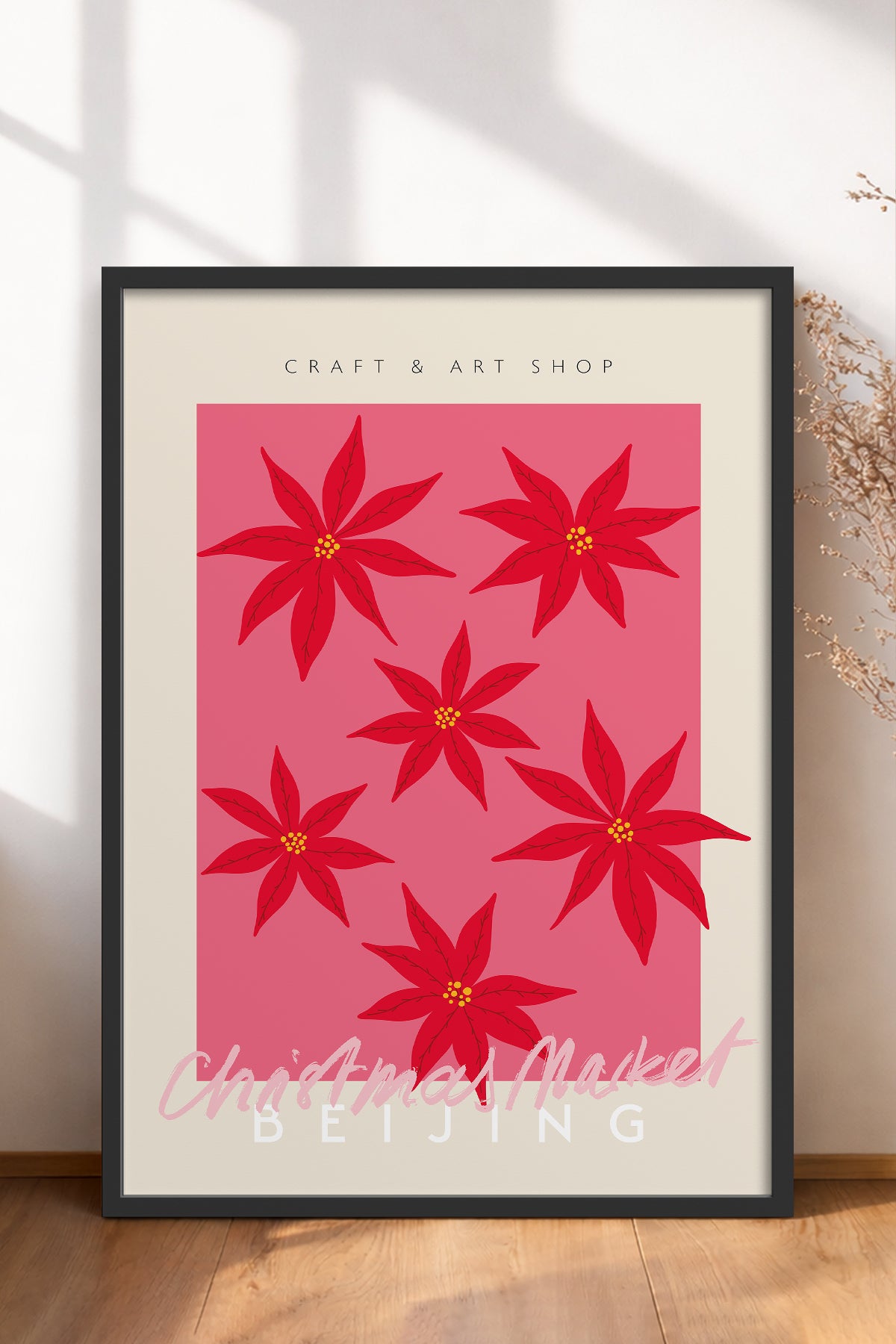 HOMEPACK Ahşap Çerçeveli Tablo Çerçeveli Poster Sanatsal Modern Duvar Dekoru ABSTRACT-128