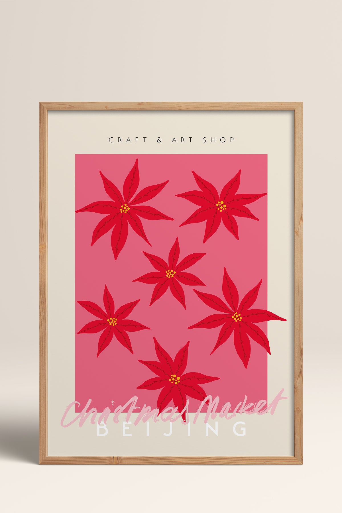 HOMEPACK Ahşap Çerçeveli Tablo Çerçeveli Poster Sanatsal Modern Duvar Dekoru ABSTRACT-128