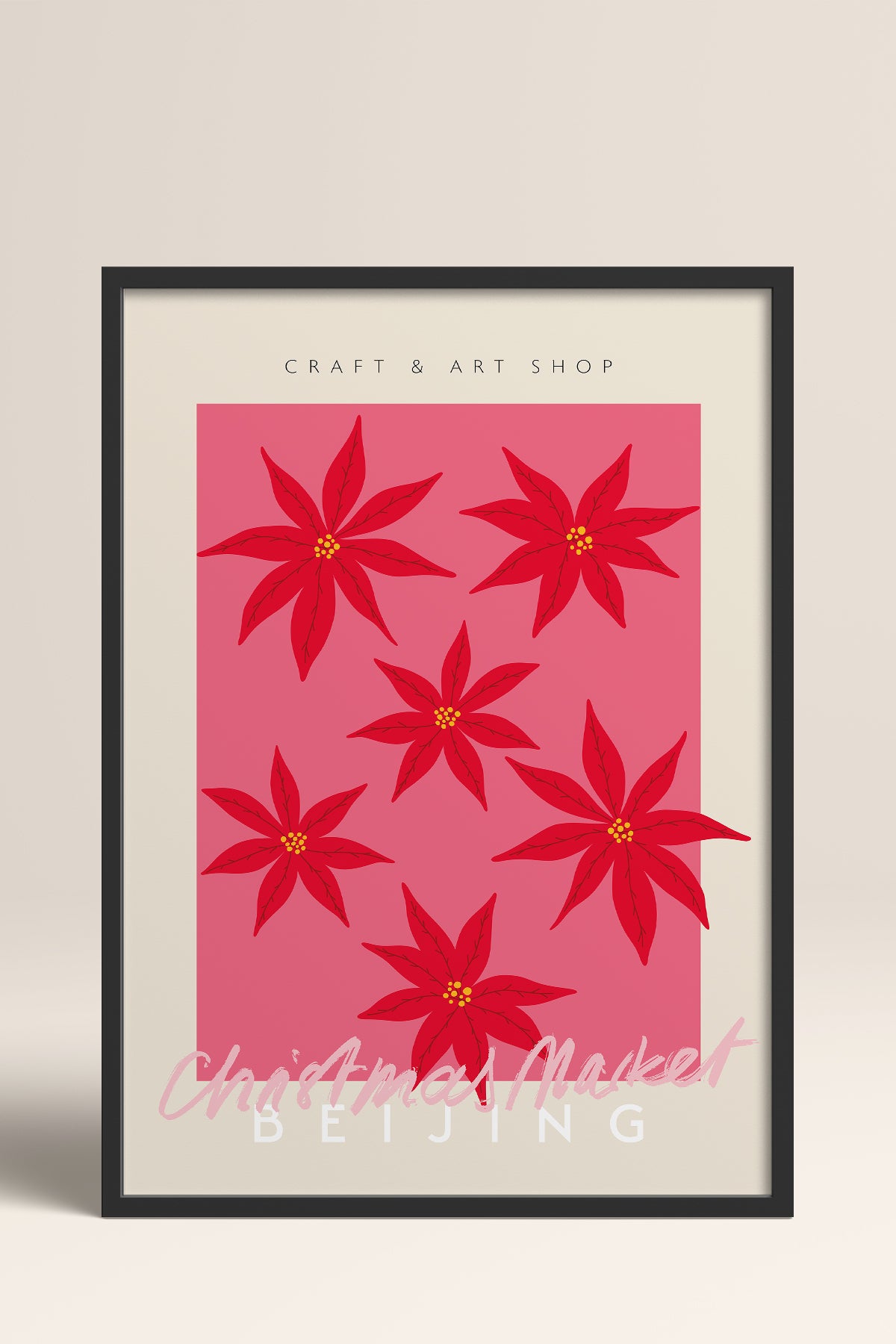 HOMEPACK Ahşap Çerçeveli Tablo Çerçeveli Poster Sanatsal Modern Duvar Dekoru ABSTRACT-128