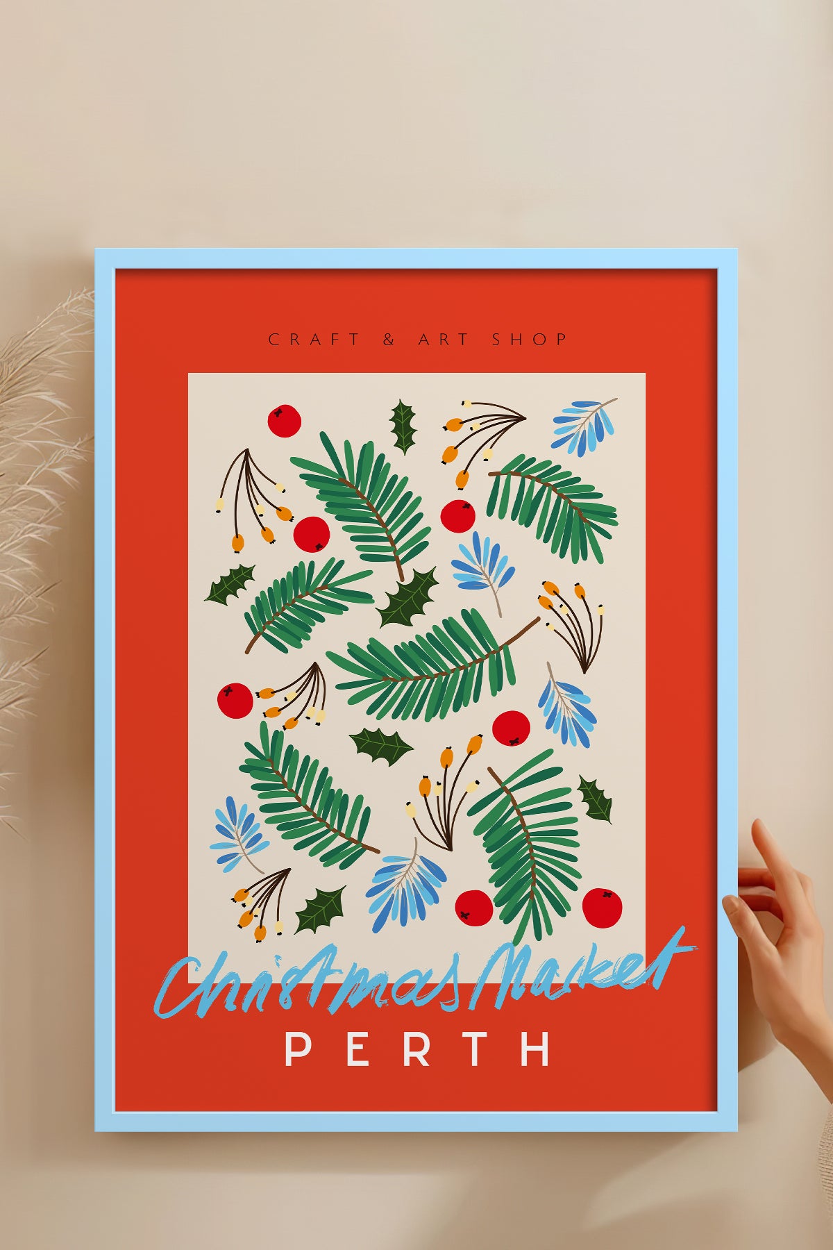 HOMEPACK Ahşap Çerçeveli Tablo Çerçeveli Poster Sanatsal Modern Duvar Dekoru ABSTRACT-129