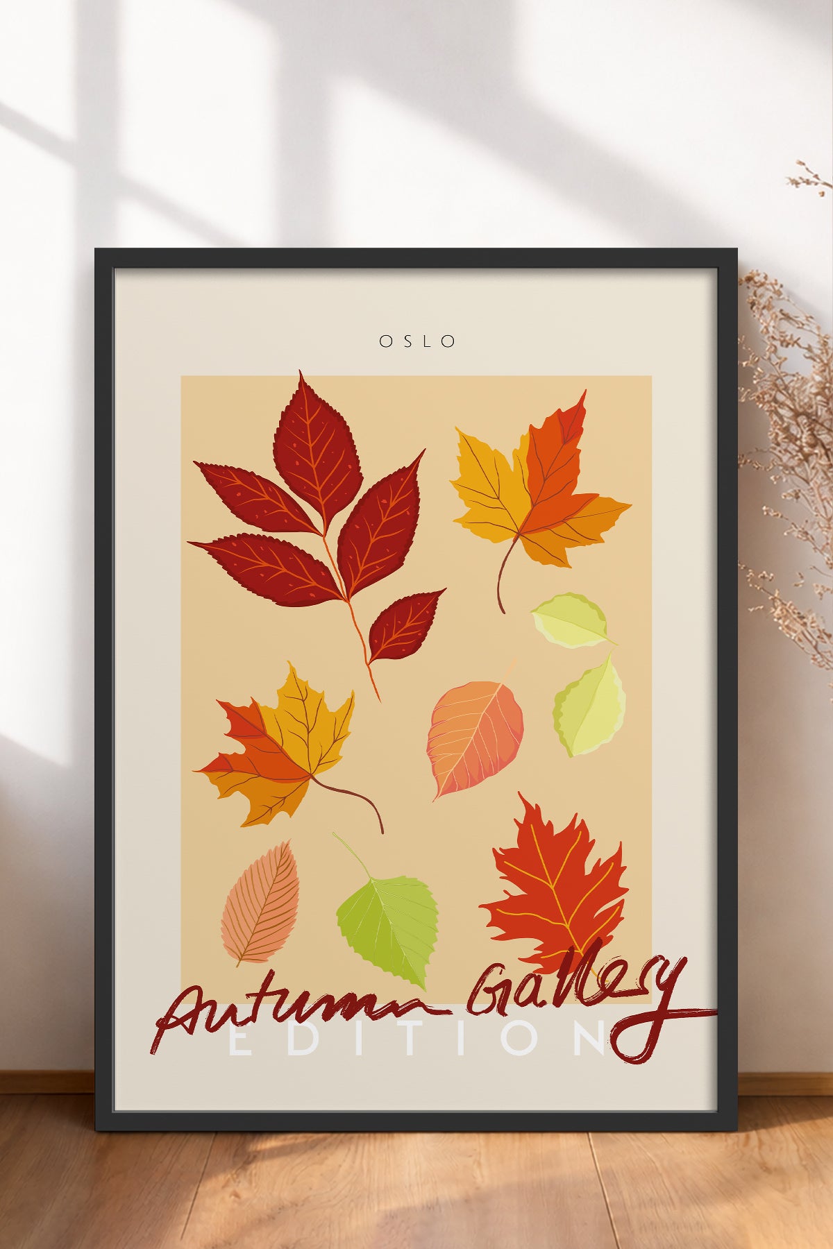 HOMEPACK Ahşap Çerçeveli Tablo Çerçeveli Poster Sanatsal Modern Duvar Dekoru ABSTRACT-134