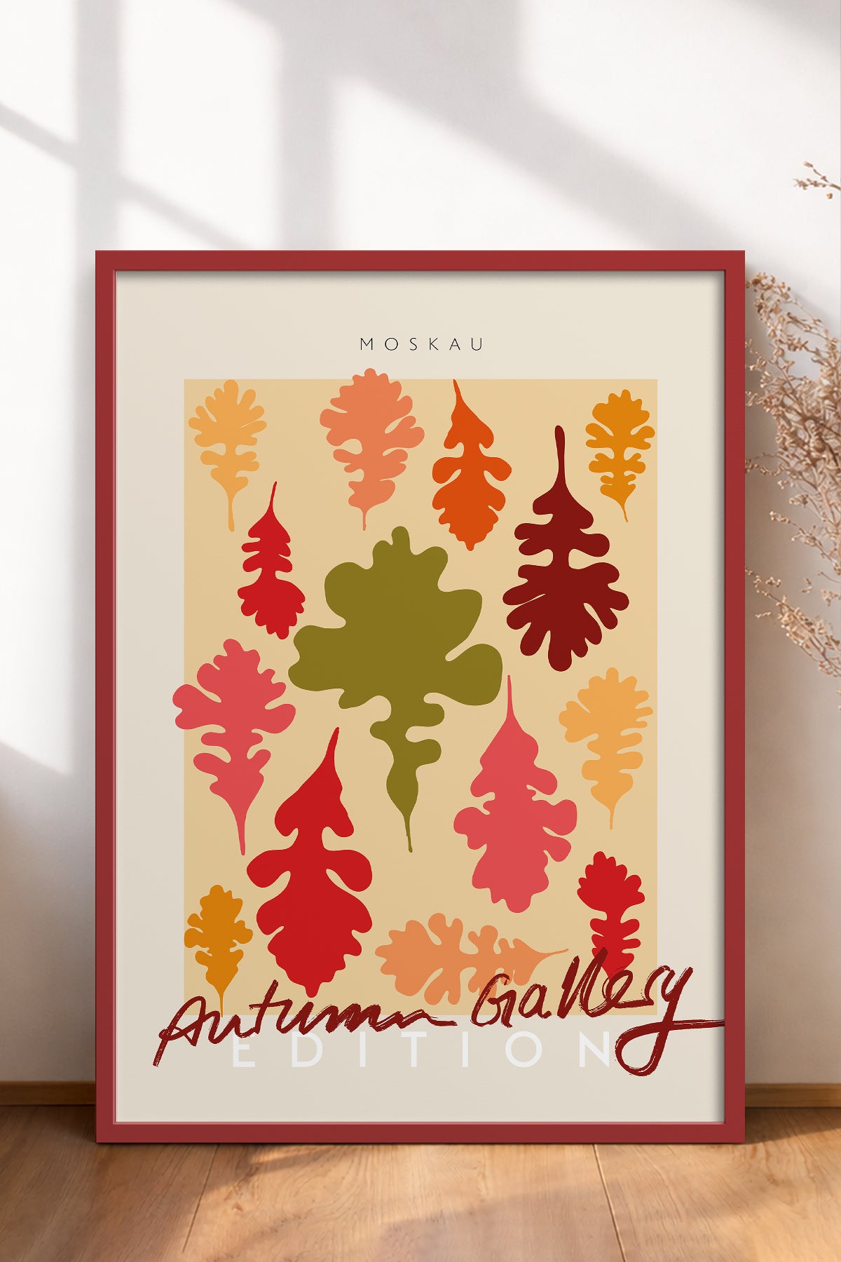 HOMEPACK Ahşap Çerçeveli Tablo Çerçeveli Poster Sanatsal Modern Duvar Dekoru ABSTRACT-135