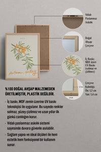 HOMEPACK Ahşap Çerçeveli Tablo Çerçeveli Poster Sanatsal Modern Duvar Dekoru ABSTRACT-136