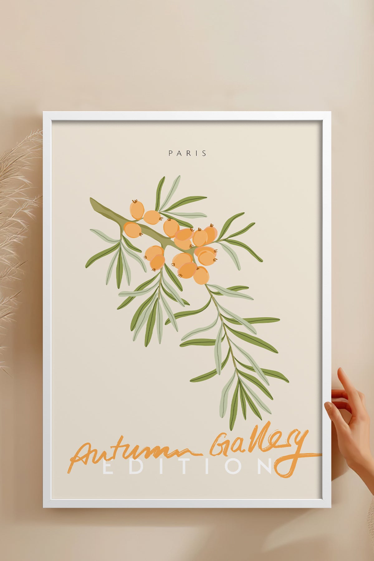 HOMEPACK Ahşap Çerçeveli Tablo Çerçeveli Poster Sanatsal Modern Duvar Dekoru ABSTRACT-136