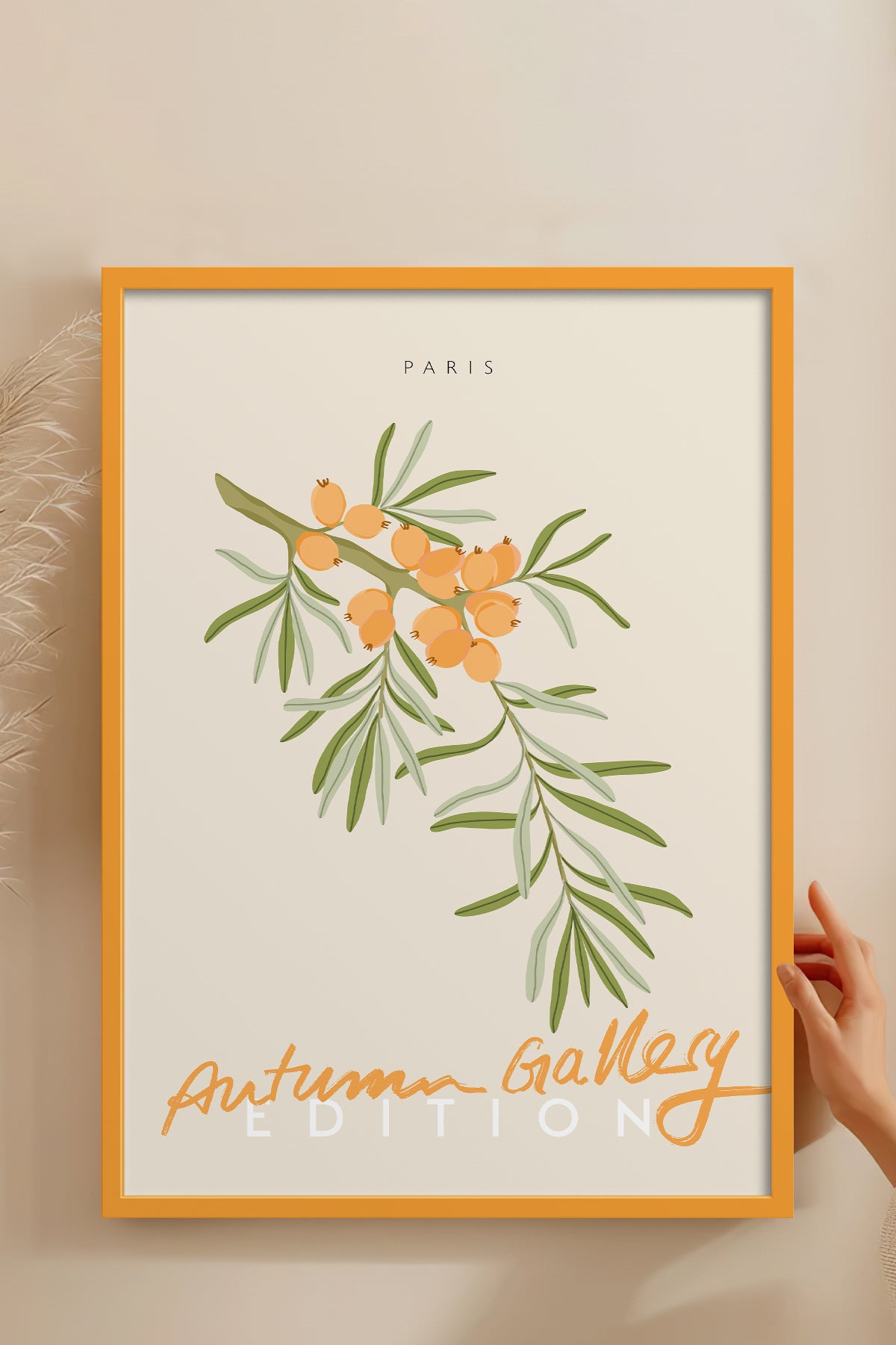 HOMEPACK Ahşap Çerçeveli Tablo Çerçeveli Poster Sanatsal Modern Duvar Dekoru ABSTRACT-136