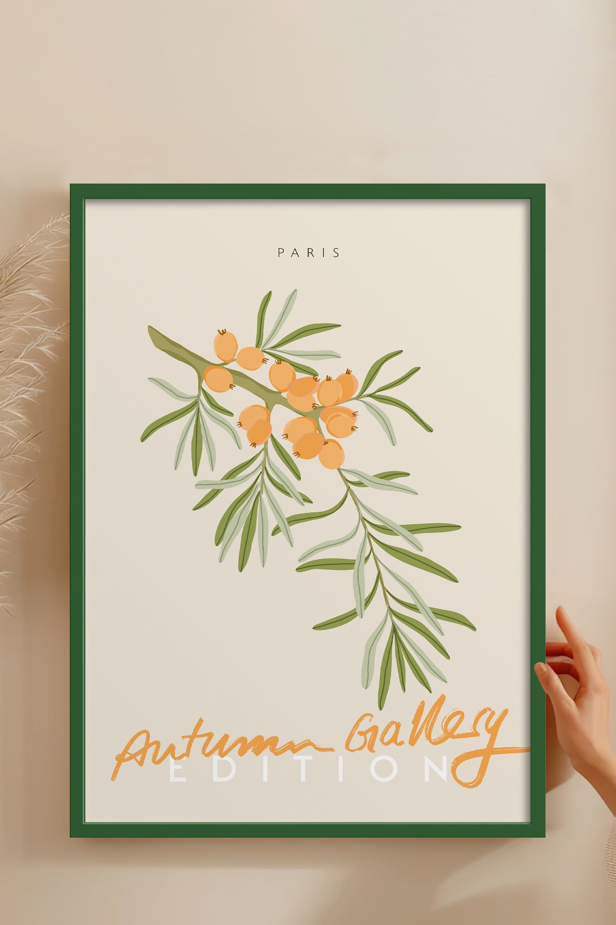 HOMEPACK Ahşap Çerçeveli Tablo Çerçeveli Poster Sanatsal Modern Duvar Dekoru ABSTRACT-136