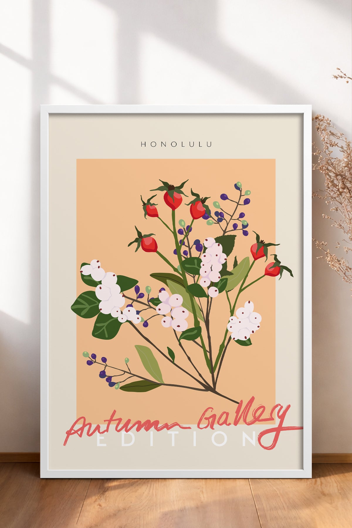 HOMEPACK Ahşap Çerçeveli Tablo Çerçeveli Poster Sanatsal Modern Duvar Dekoru ABSTRACT-137