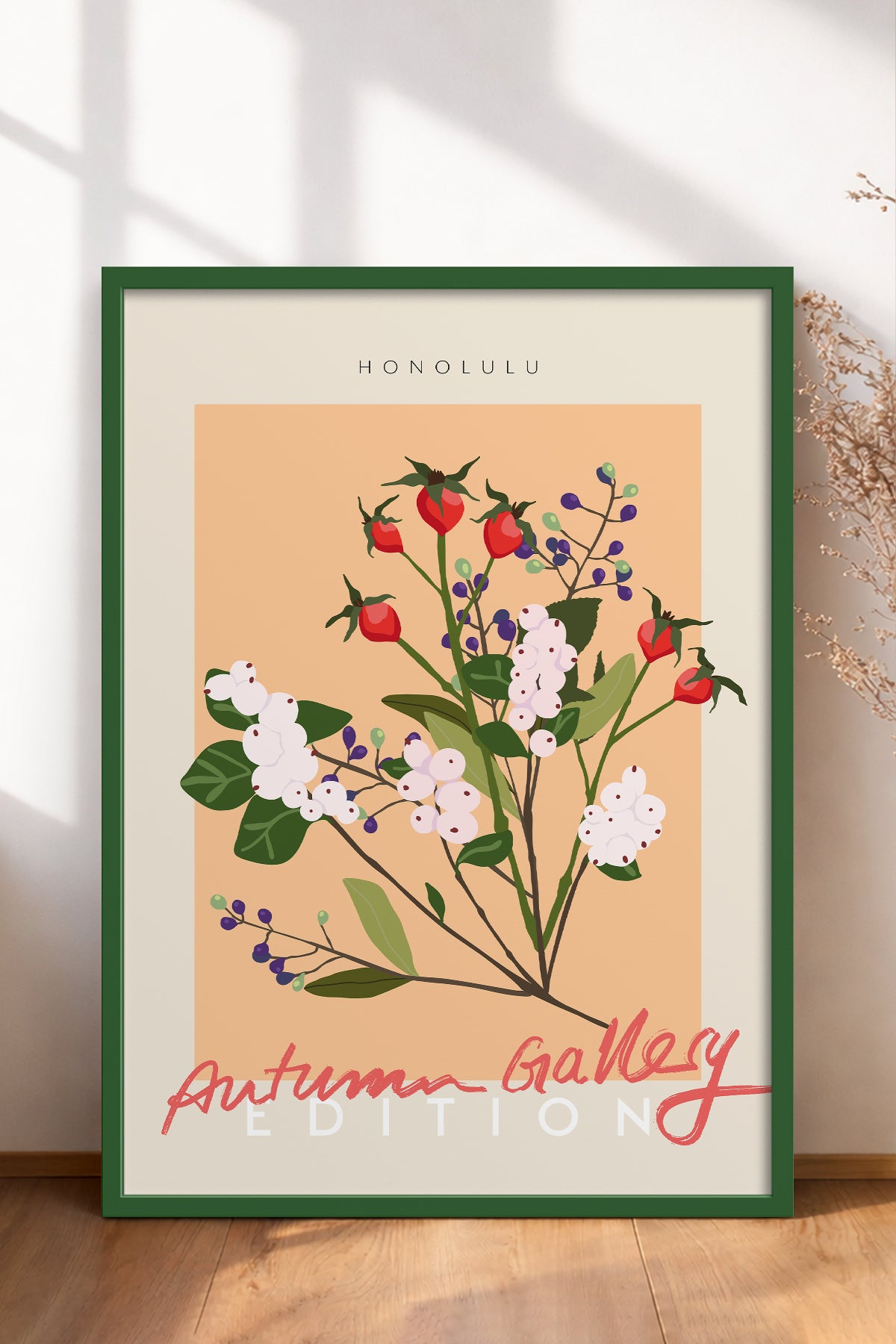 HOMEPACK Ahşap Çerçeveli Tablo Çerçeveli Poster Sanatsal Modern Duvar Dekoru ABSTRACT-137