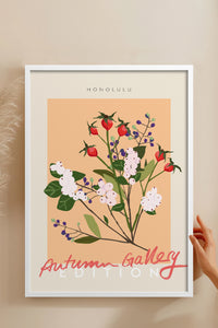HOMEPACK Ahşap Çerçeveli Tablo Çerçeveli Poster Sanatsal Modern Duvar Dekoru ABSTRACT-137