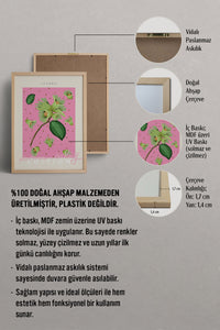 HOMEPACK Ahşap Çerçeveli Tablo Çerçeveli Poster Sanatsal Modern Duvar Dekoru ABSTRACT-138