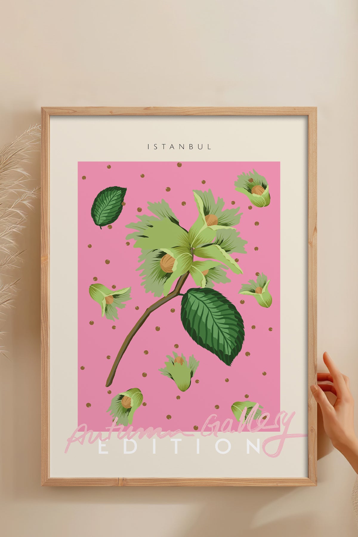 HOMEPACK Ahşap Çerçeveli Tablo Çerçeveli Poster Sanatsal Modern Duvar Dekoru ABSTRACT-138