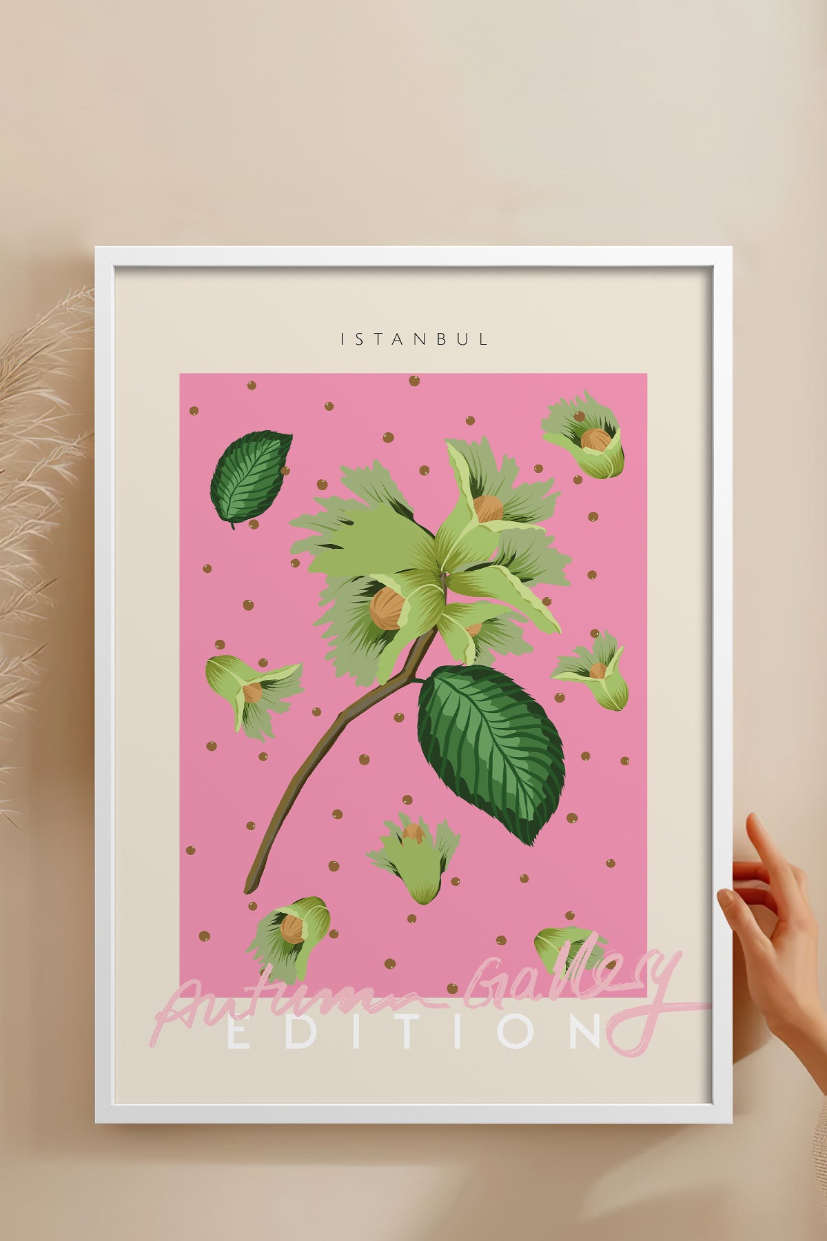 HOMEPACK Ahşap Çerçeveli Tablo Çerçeveli Poster Sanatsal Modern Duvar Dekoru ABSTRACT-138
