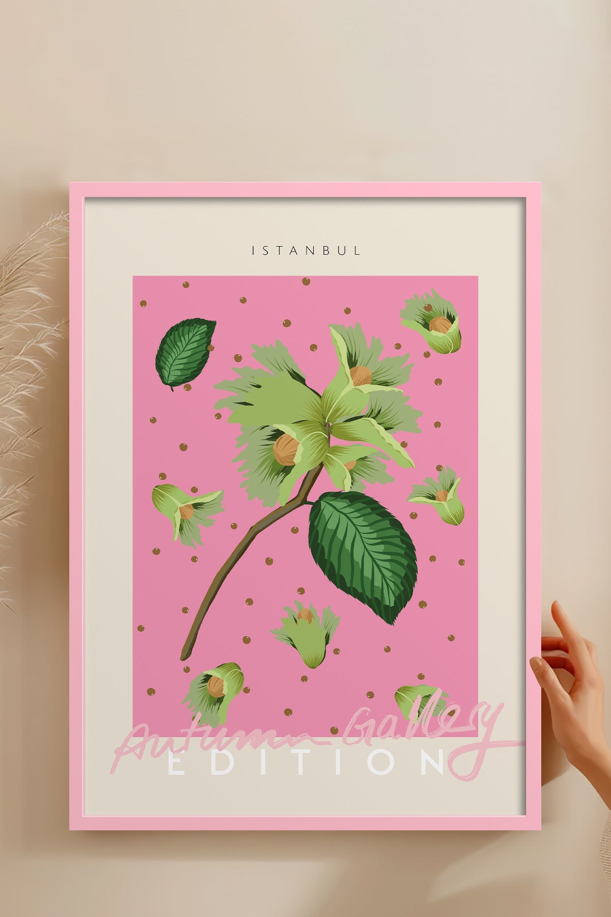 HOMEPACK Ahşap Çerçeveli Tablo Çerçeveli Poster Sanatsal Modern Duvar Dekoru ABSTRACT-138