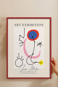 HOMEPACK Ahşap Çerçeveli Tablo Çerçeveli Poster Sanatsal Modern Duvar Dekoru ABSTRACT-14