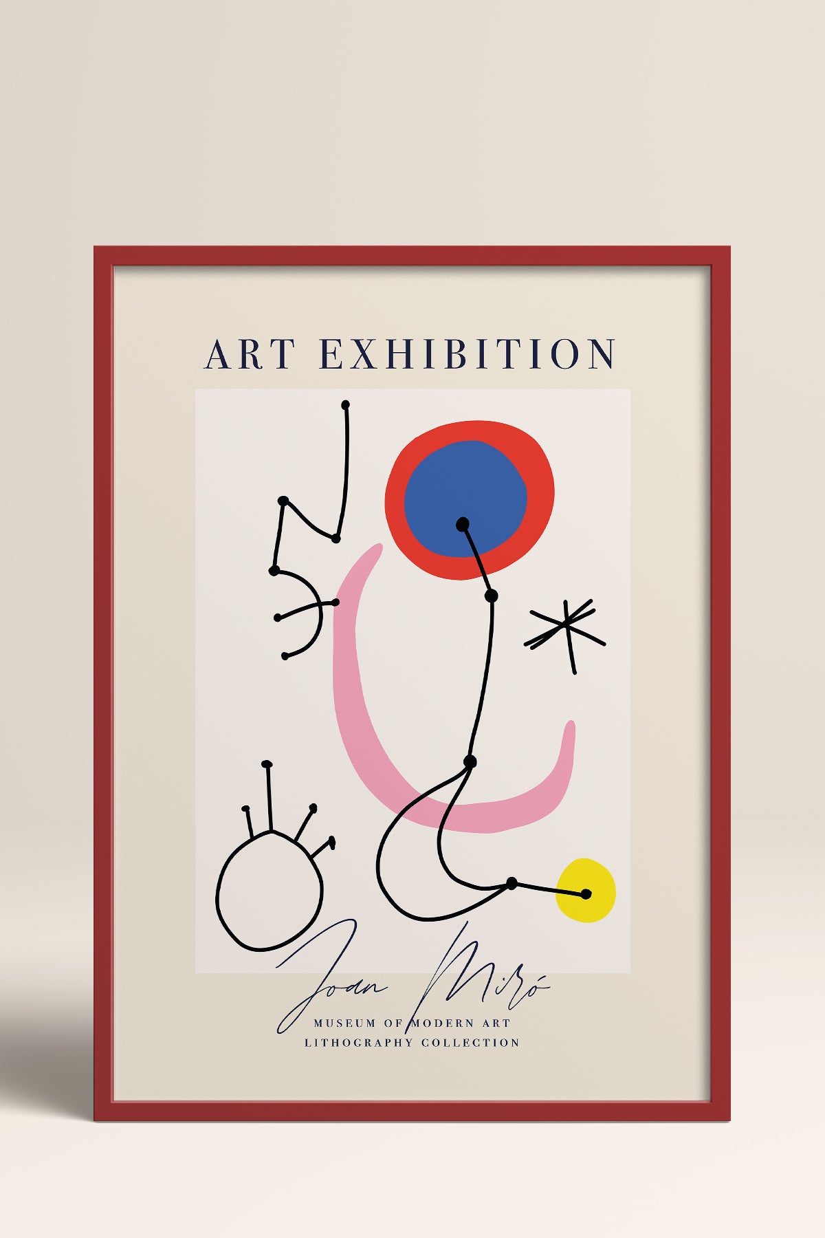 HOMEPACK Ahşap Çerçeveli Tablo Çerçeveli Poster Sanatsal Modern Duvar Dekoru ABSTRACT-14