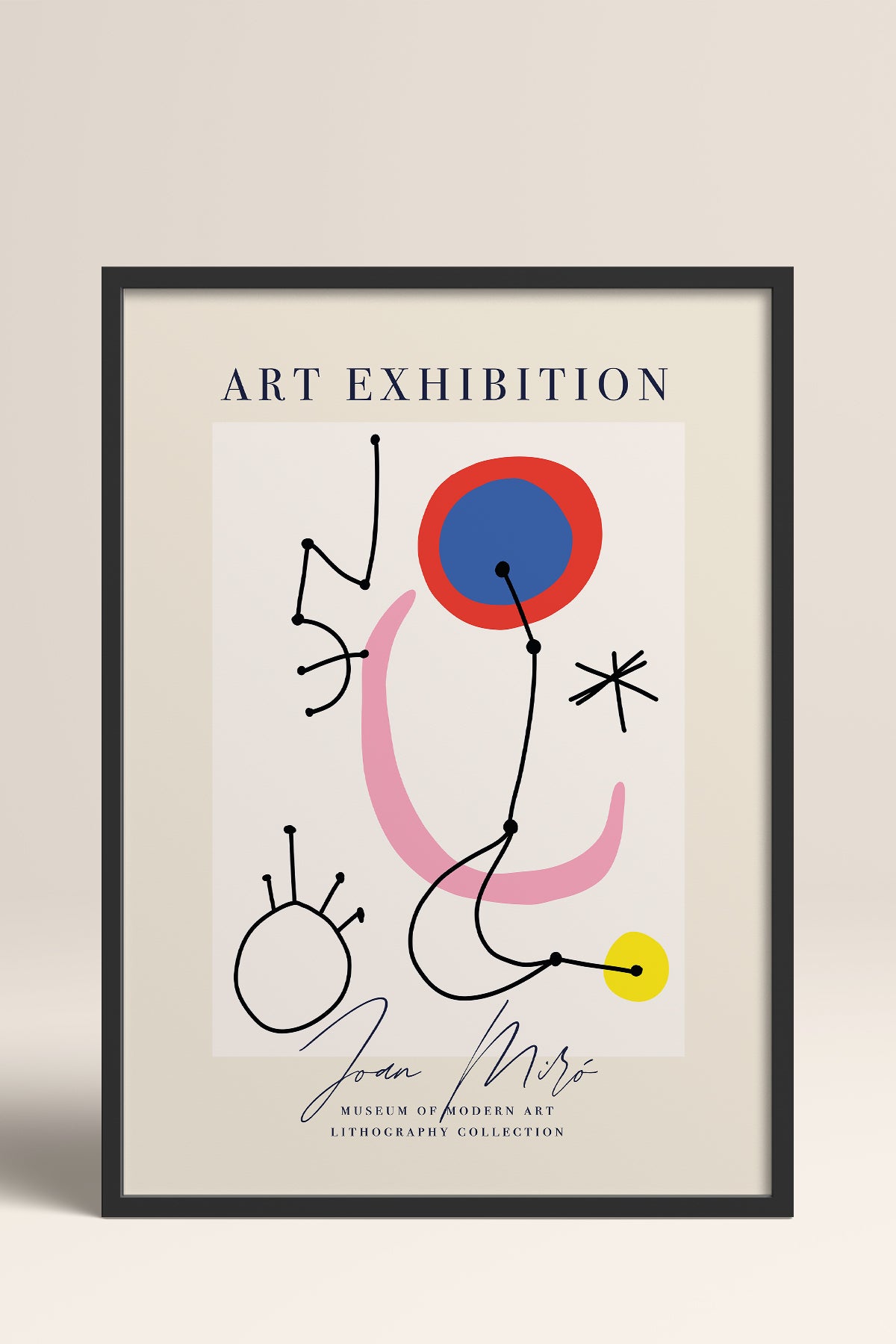 HOMEPACK Ahşap Çerçeveli Tablo Çerçeveli Poster Sanatsal Modern Duvar Dekoru ABSTRACT-14