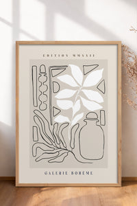 HOMEPACK Ahşap Çerçeveli Tablo Çerçeveli Poster Sanatsal Modern Duvar Dekoru ABSTRACT-141