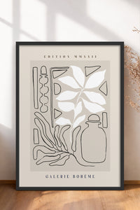 HOMEPACK Ahşap Çerçeveli Tablo Çerçeveli Poster Sanatsal Modern Duvar Dekoru ABSTRACT-141