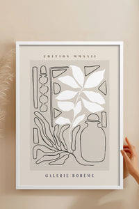 HOMEPACK Ahşap Çerçeveli Tablo Çerçeveli Poster Sanatsal Modern Duvar Dekoru ABSTRACT-141