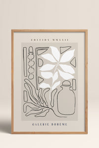 HOMEPACK Ahşap Çerçeveli Tablo Çerçeveli Poster Sanatsal Modern Duvar Dekoru ABSTRACT-141