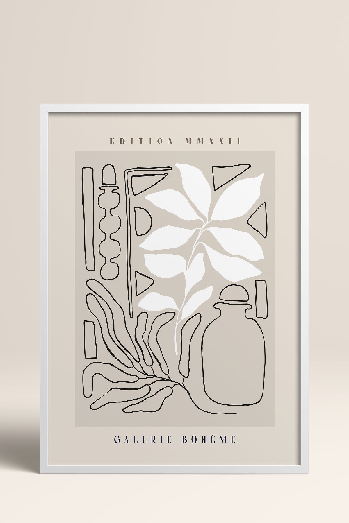 HOMEPACK Ahşap Çerçeveli Tablo Çerçeveli Poster Sanatsal Modern Duvar Dekoru ABSTRACT-141