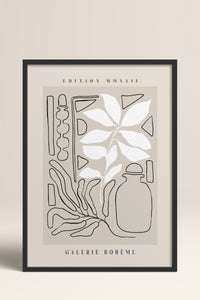 HOMEPACK Ahşap Çerçeveli Tablo Çerçeveli Poster Sanatsal Modern Duvar Dekoru ABSTRACT-141