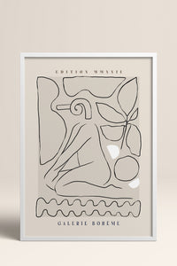 HOMEPACK Ahşap Çerçeveli Tablo Çerçeveli Poster Sanatsal Modern Duvar Dekoru ABSTRACT-144