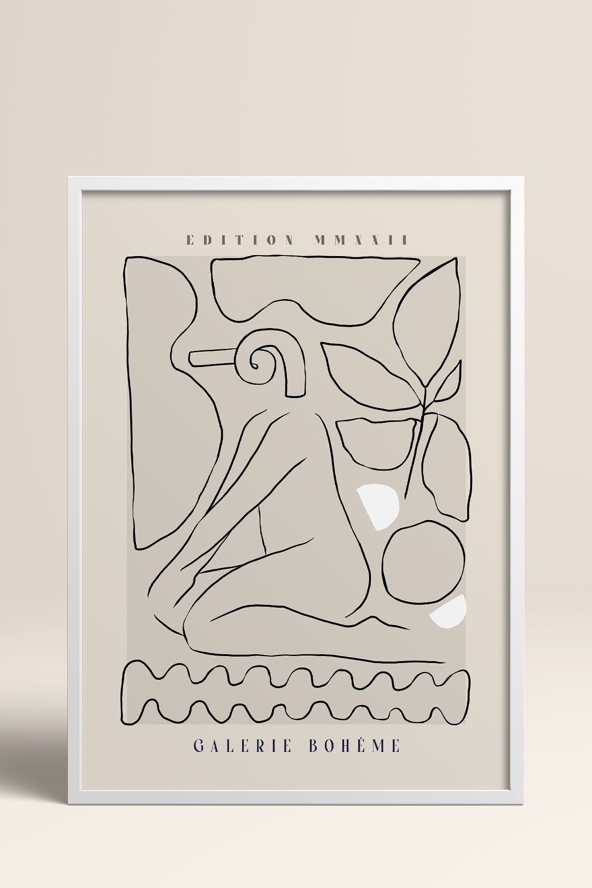 HOMEPACK Ahşap Çerçeveli Tablo Çerçeveli Poster Sanatsal Modern Duvar Dekoru ABSTRACT-144