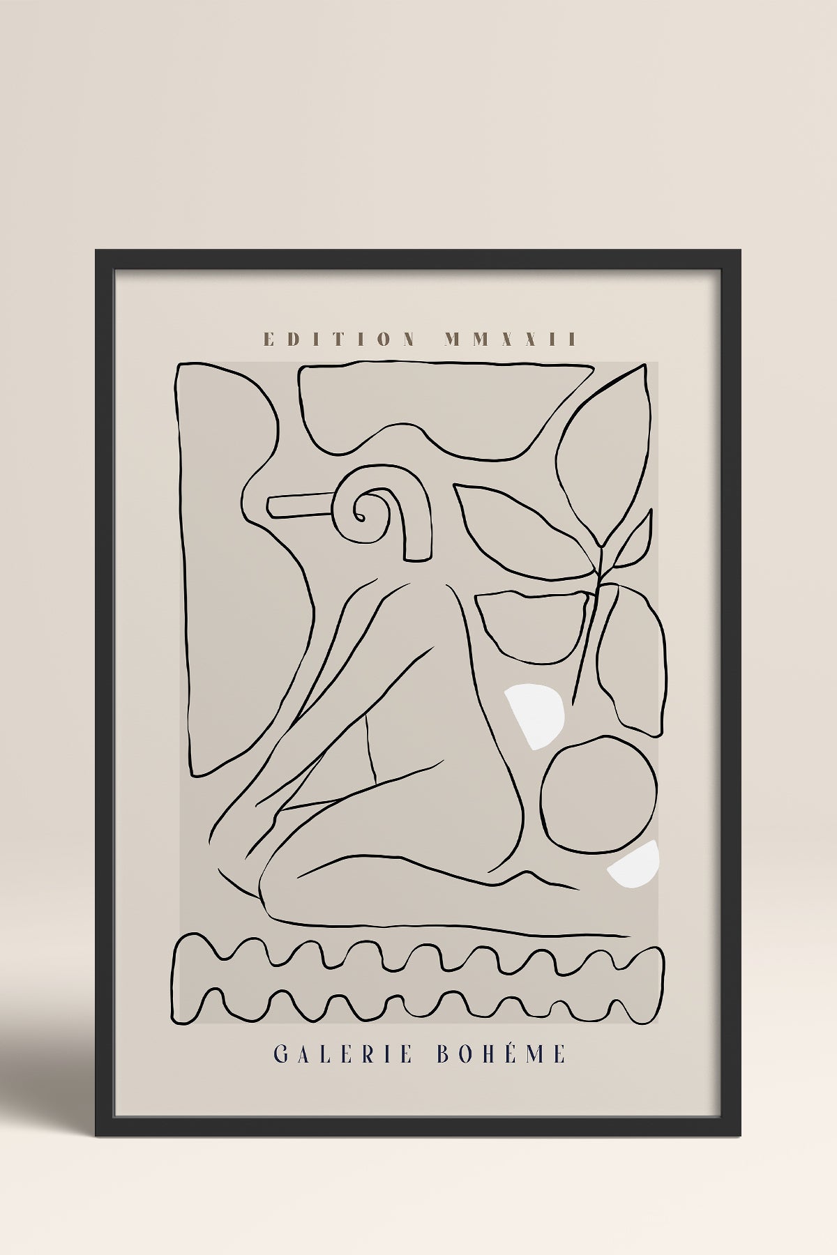 HOMEPACK Ahşap Çerçeveli Tablo Çerçeveli Poster Sanatsal Modern Duvar Dekoru ABSTRACT-144