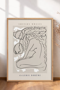 HOMEPACK Ahşap Çerçeveli Tablo Çerçeveli Poster Sanatsal Modern Duvar Dekoru ABSTRACT-145