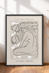 HOMEPACK Ahşap Çerçeveli Tablo Çerçeveli Poster Sanatsal Modern Duvar Dekoru ABSTRACT-145
