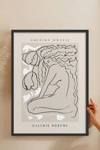 HOMEPACK Ahşap Çerçeveli Tablo Çerçeveli Poster Sanatsal Modern Duvar Dekoru ABSTRACT-145