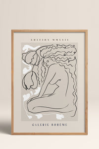 HOMEPACK Ahşap Çerçeveli Tablo Çerçeveli Poster Sanatsal Modern Duvar Dekoru ABSTRACT-145
