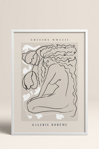HOMEPACK Ahşap Çerçeveli Tablo Çerçeveli Poster Sanatsal Modern Duvar Dekoru ABSTRACT-145